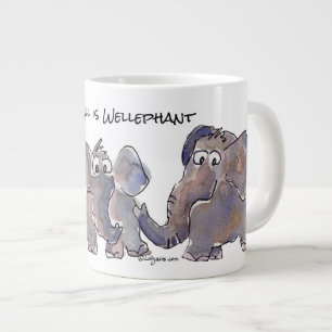 Tasse Géante All is Wellephant 3 Cartoon Elephants