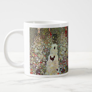 Tasse Géante Allée de jardin avec poules, Gustav Klimt, Art nou