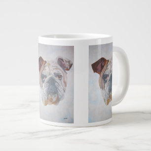 Tasse Géante American Bulldog Artistique Portrait pour animaux