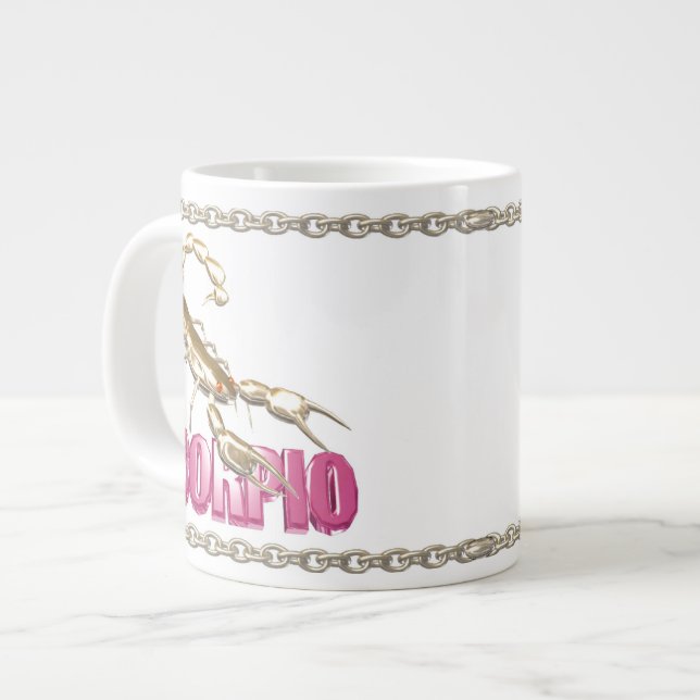 Tasse Géante Amitié de zodiaque de Capricorne de Scorpion de (Devant gauche)