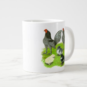 Tasse Géante Ancienne Anglaise Famille de Jeux Bleue