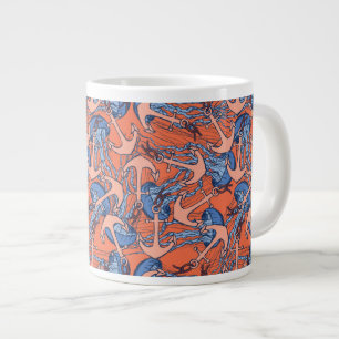 Tasse Géante Ancre Et Motif De Méduses