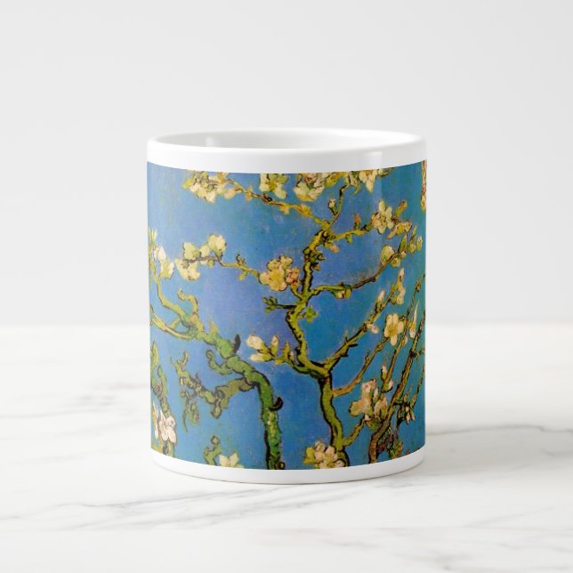 Tasse Géante Arbre aux amandes en fleurs par Vincent van Gogh (Devant)
