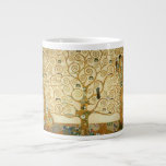 Tasse Géante Arbre de vie de Gustav Klimt<br><div class="desc">Belle peinture "Arbre de Vie" de Gustav Klimt,  1909.</div>