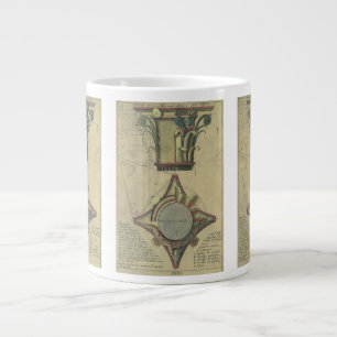 Tasse Géante Architecture Ancienne, Couronne de Capitale Décora