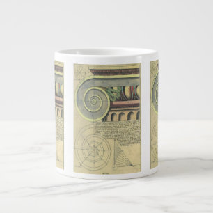 Tasse Géante Architecture vintage ; Capital Volute par Vignola