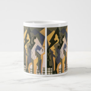 Tasse Géante Arlequin à la table de Juan Gris, Cubisme Vintage