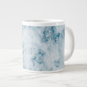 Tasse Géante Arrière - plan bleu de marbre de texture
