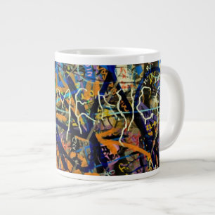 Tasse Géante Arrière - plan de graffiti