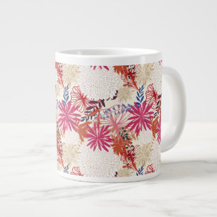 Tasse Géante arrière - plan floral 3