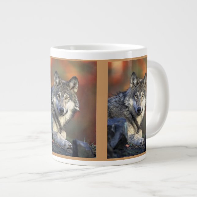 Tasse Géante Art de Wolf Lovers (Devant droit)