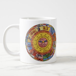 Tasse Géante Astrologie Vintage, Roue du Zodiaque Céleste Antiq