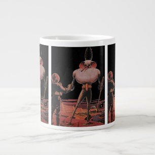 Tasse Géante Astronaute de la science-fiction vintage serrant l