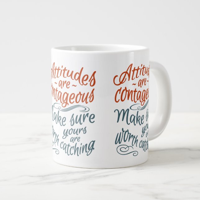 Tasse Géante ATTITUDES musiques de motivation (Devant droit)