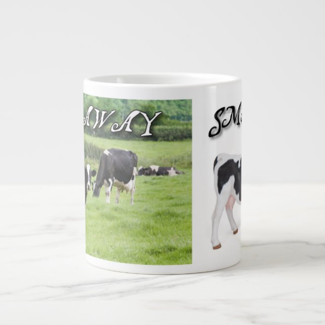 Tasse Géante Au sujet des vaches (Devant)