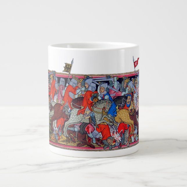 Tasse Géante Bataille médiévale (Devant)