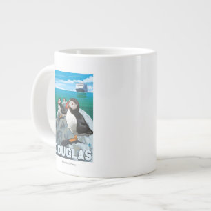 Tasse Géante Bateau de pêche et de croisière - Douglas, Alask