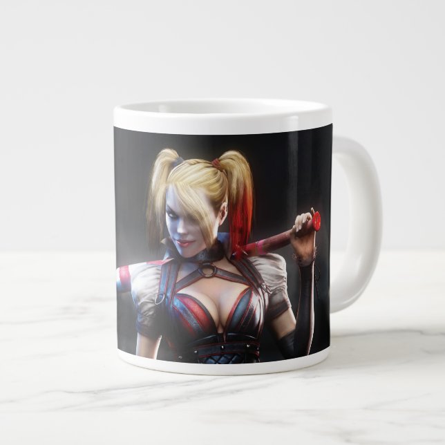 Tasse Géante Batman Arkham Knight | Harley Quinn avec chauve-so (Devant droit)