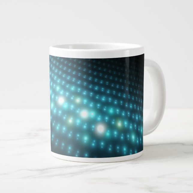 Tasse Géante Blue Orbs 3D (Devant droit)