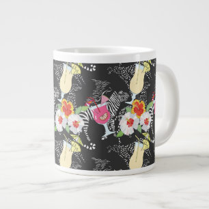 Tasse Géante Boissons Tropicales Avec Animaux