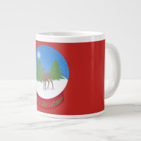 Boule à neige | Joyeux Noël aux cerfs et à la neig
