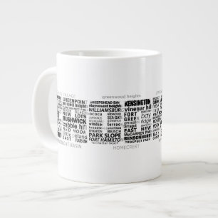 Tasse Géante Brooklyn NY Design de typographie