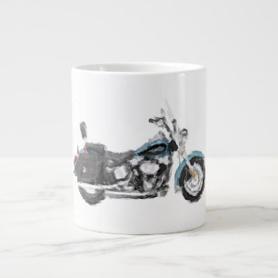 Tasse Géante Brosse peinte à la main de Softail d'héritage de