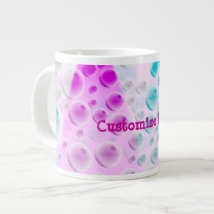 Tasse Géante Bulles montantes (rose&bleu)