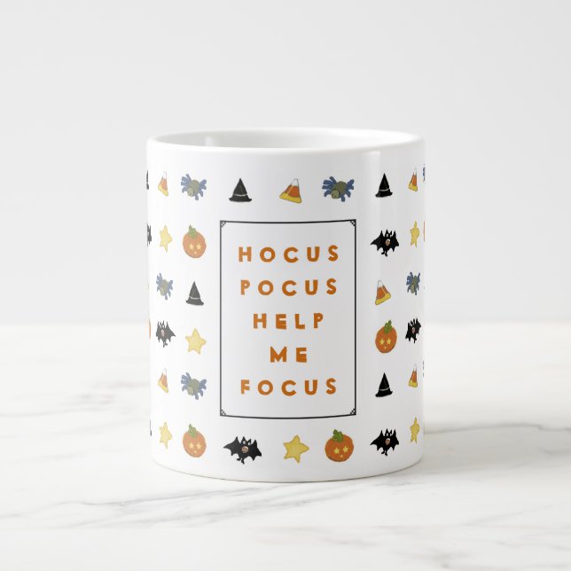 Tasse Géante Café drôle d'Halloween (Devant)