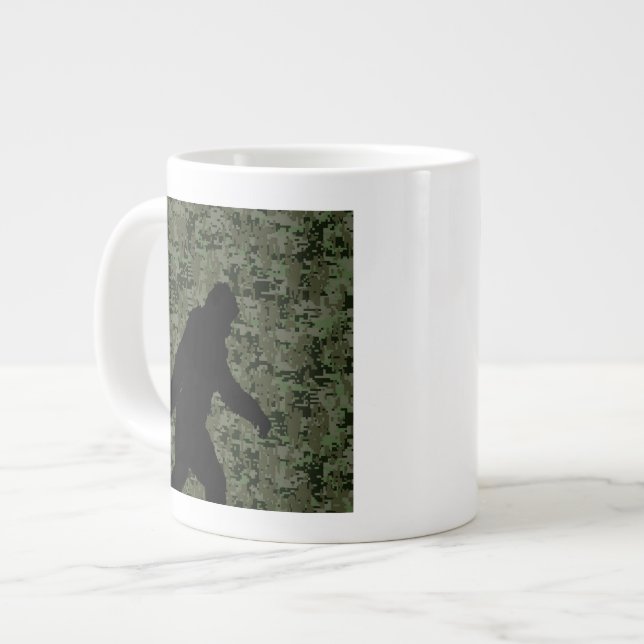 Tasse Géante Caméra numérique Black Gone Squatchin (Devant gauche)