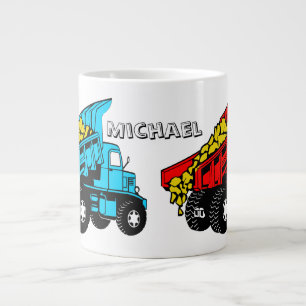 Tasse Géante Camions pour enfants  Nom personnalisé
