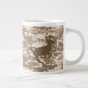Tasse Géante Camouflage numérique du désert Motif de caméra de