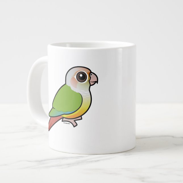 Tasse Géante Cannelle Conure Vert-cheeked de Birdorable (Devant gauche)