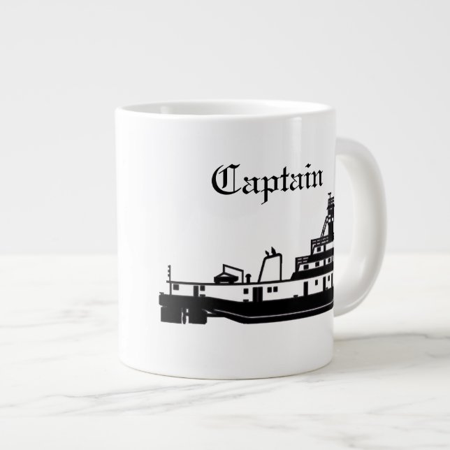 Tasse Géante Capitaine de Towboat (Devant droit)