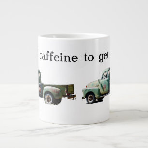 Tasse Géante Carburant de caféine Vintage Green Truck