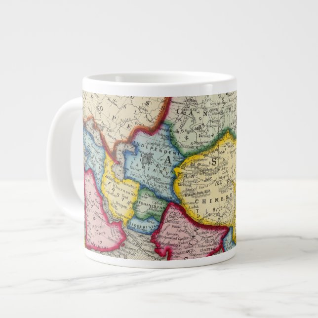 Tasse Géante Carte De L'Asie (Devant gauche)