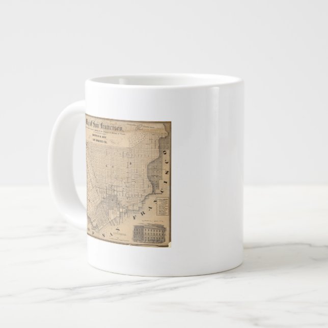 Tasse Géante Carte de San Francisco (Devant gauche)