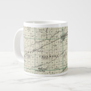 Tasse Géante Carte du comté de McDonough, Rushville