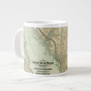 Tasse Géante Carte Du Grand Trunk Pacific Railway