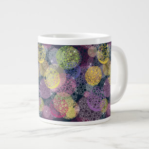 Tasse Géante Cercle mignon abstrait de point de polka
