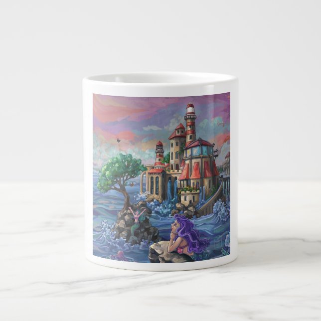 Tasse Géante Château de Mermaid (Devant)