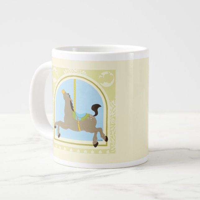 Tasse Géante Cheval Carrousel par Juin Erica Vess (Devant gauche)