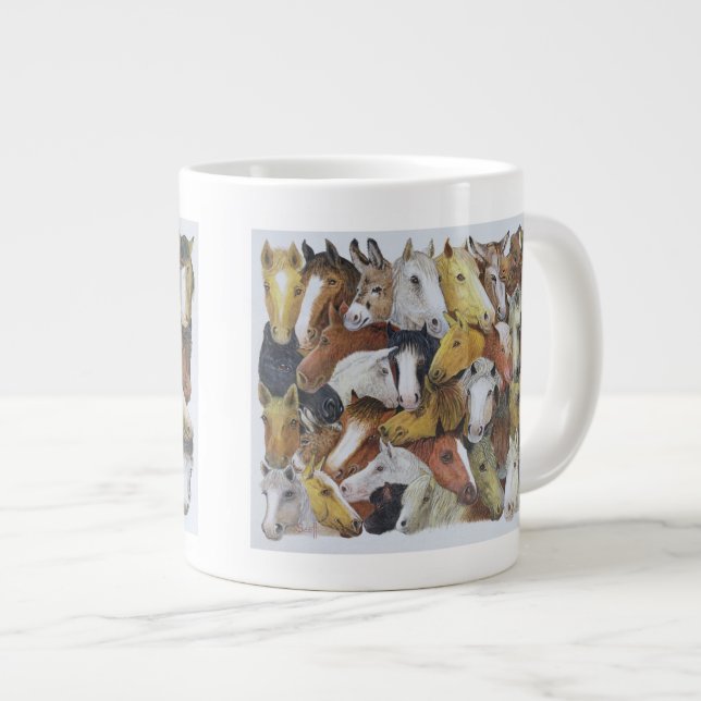 Tasse Géante Chevaux de chevaux (Devant droit)