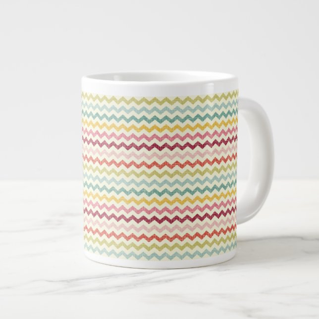 Tasse Géante Chevron Motif 4 (Devant droit)