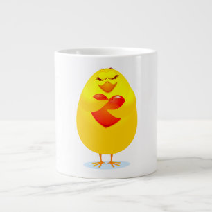 Tasse Géante Chick avec coeur, mule jumbo