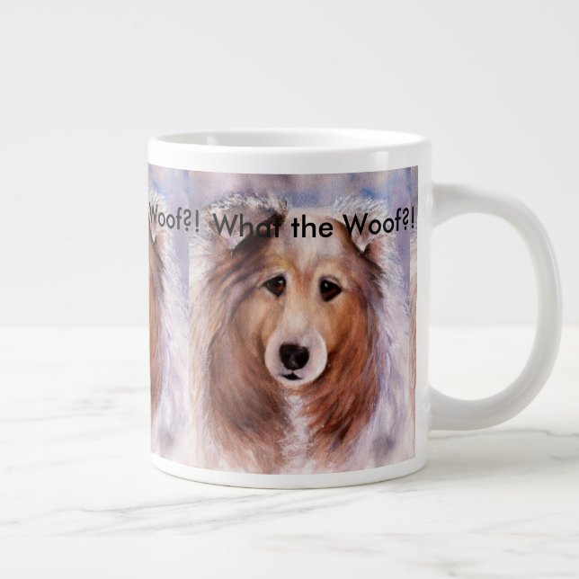 TASSE GÉANTE CHIEN GOLDEN COLLIE AMICAL (Droite)
