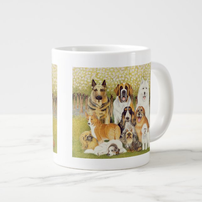Tasse Géante Chiens en mai (Devant droit)