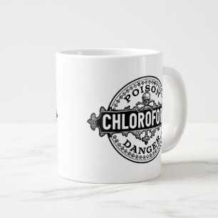 Tasse Géante Chloroforme Vintage Style Poison Étiquette