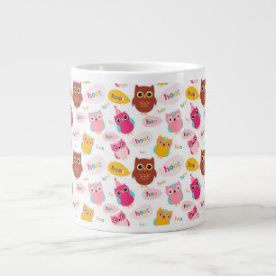 Tasse Géante Chouette de Saint-Valentin