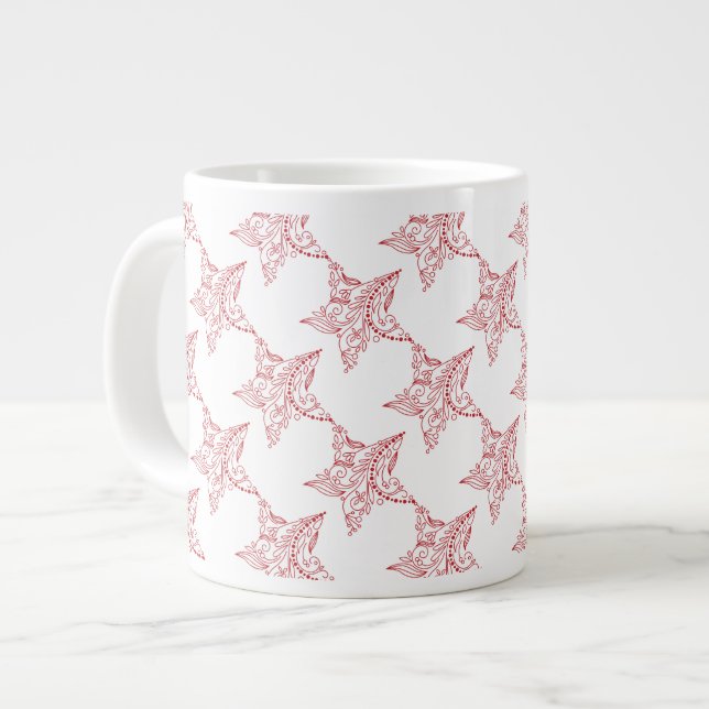 Tasse Géante Christmas Mug, Star Design (Devant gauche)